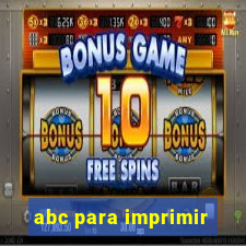 abc para imprimir